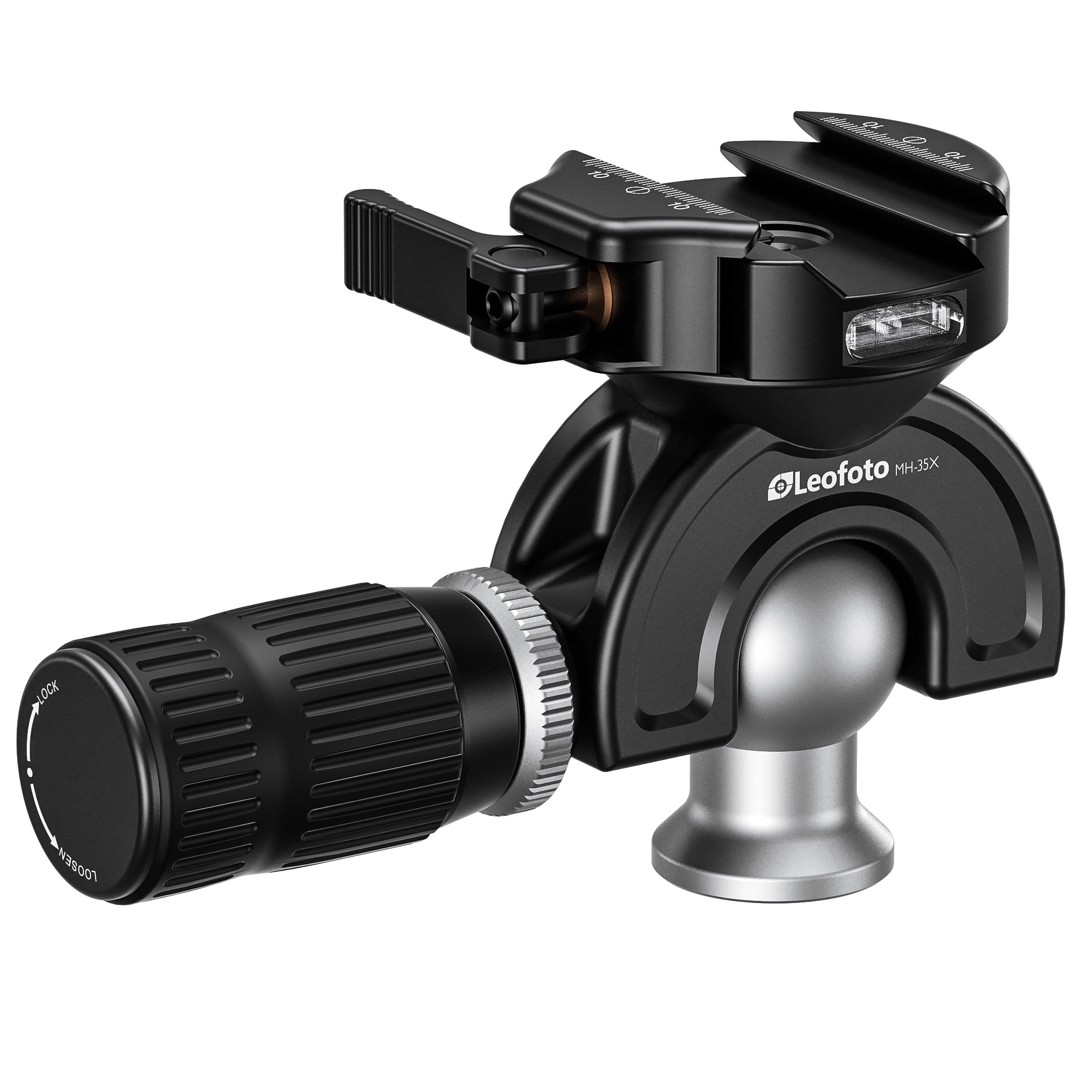 Leofoto MH-X Full Dynamic Ball Head /w Handlebar Control for SA-X Series Tripods | Rosette and 3/8'' Mounting | Arca+Picatinny Compatible