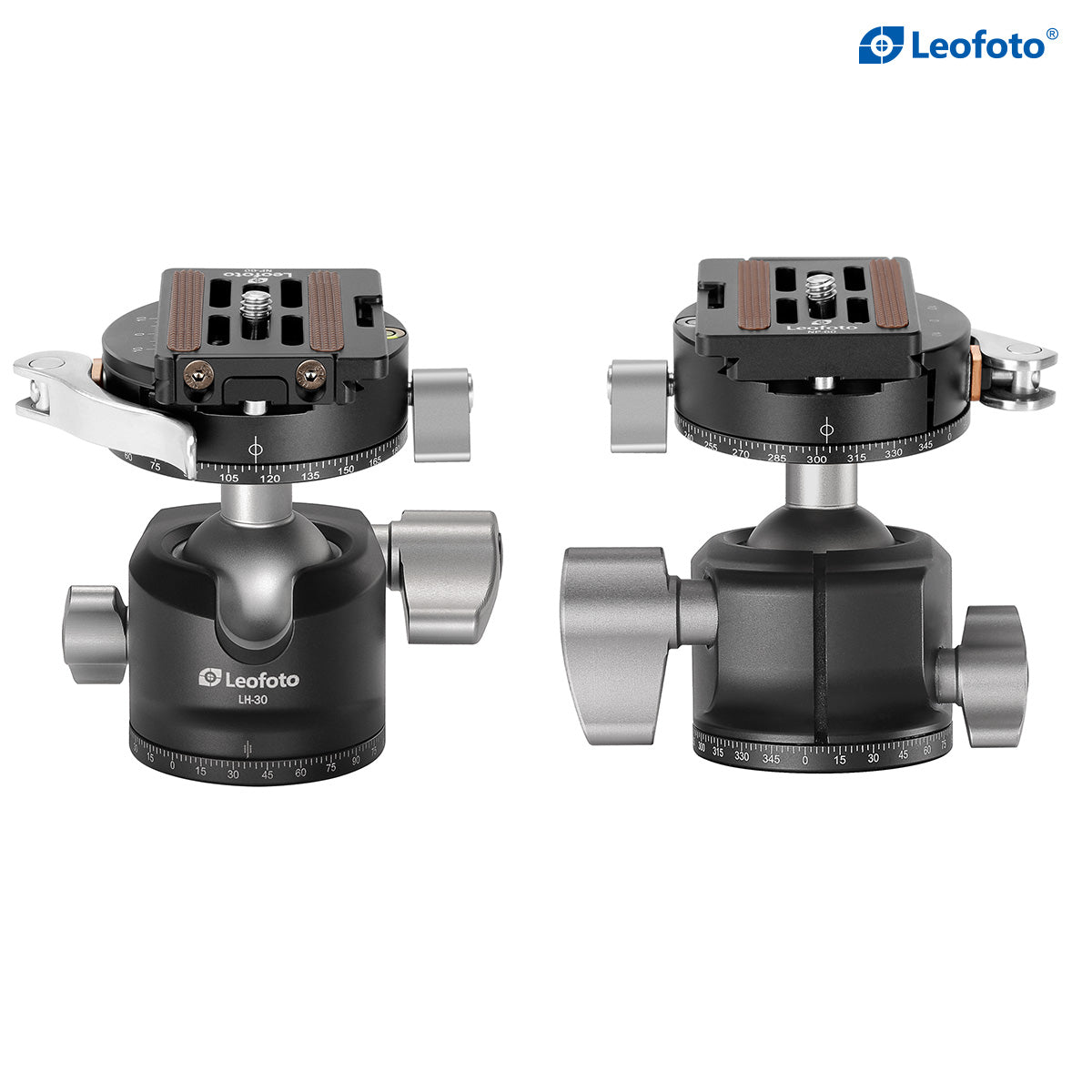 “Open Box" Leofoto LH-30PCL Low-Profile Ball Head with 360° Panning and Lever-Release Clamp | Arca Compatible