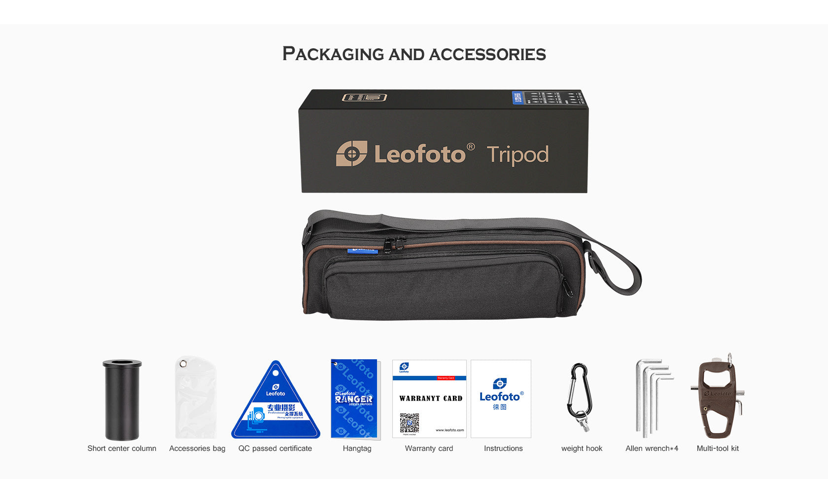 "Open Box" Leofoto LX-225CT + XB-32Q Reversible Travel Tripod with Ball Head Set