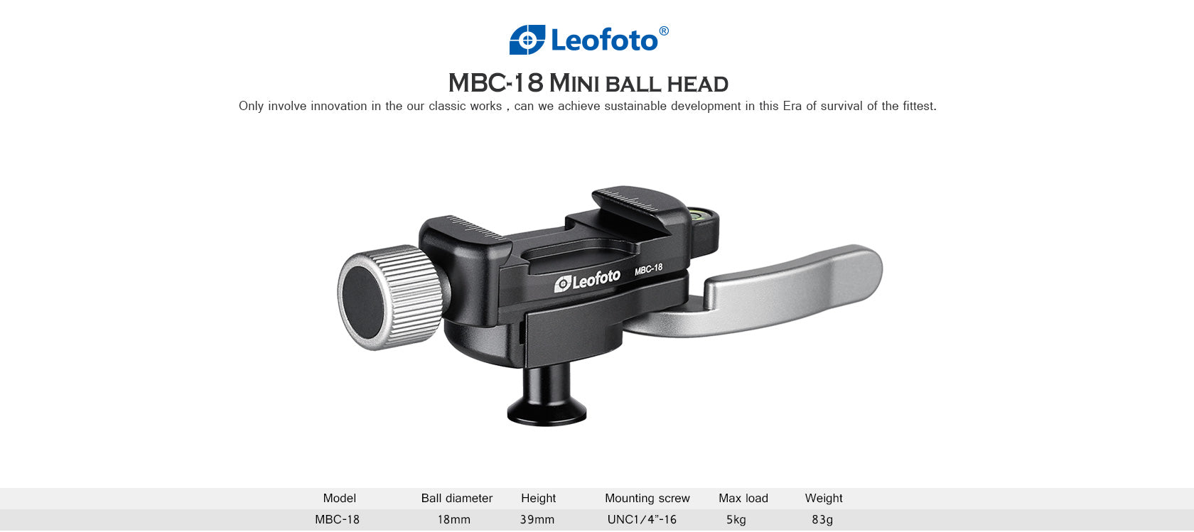 Leofoto Multipurpose Clamp Kit DC-12 + MBC-18 + PC-90II Mini Ballhead with  Phone Clamp for Camera