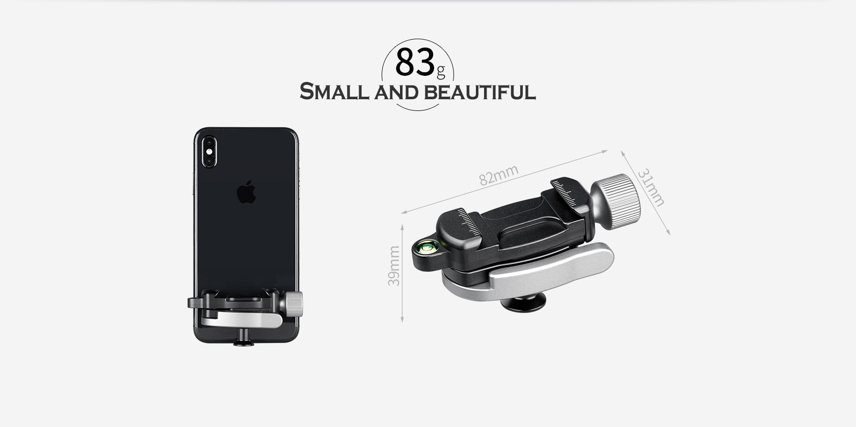 Leofoto Multipurpose Clamp Kit DC-12 + MBC-18 + PC-90II Mini Ballhead with  Phone Clamp for Camera