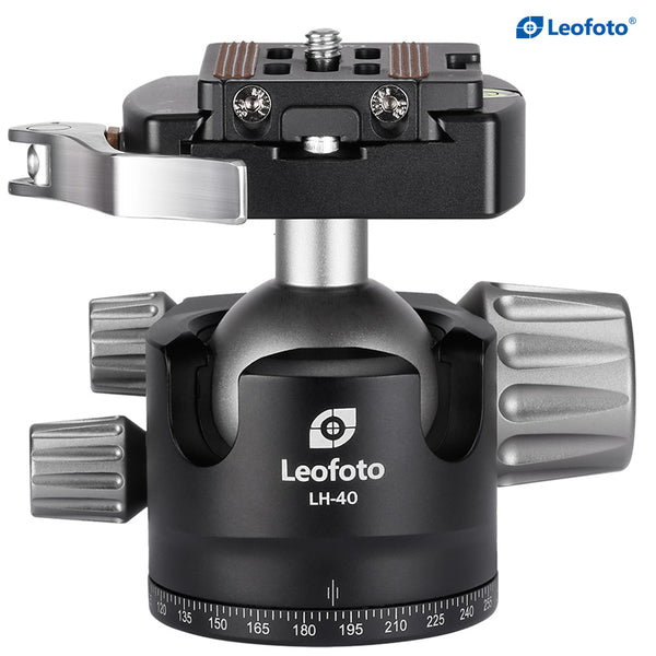 Leofoto LH-40LR Ball Head with LR-50 Lever Release Clamp | Arca 