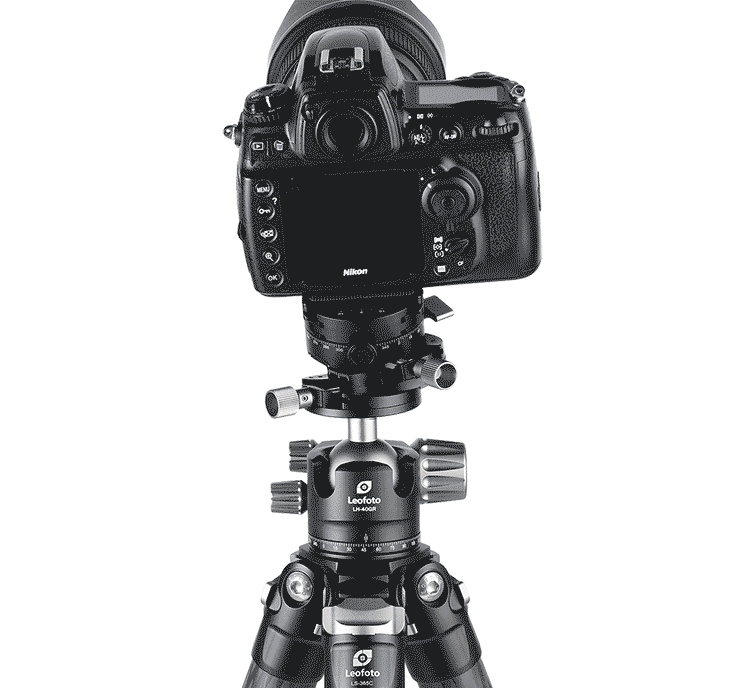 Leofoto LH-40GR Low-Profile Ball Head with Integrated Geared Panorama | Arca Compatible