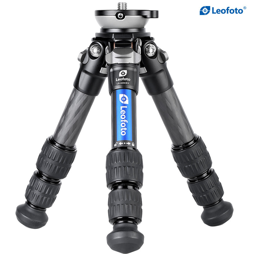 Leofoto LS-223CEX Table/Ground Mini Tripod with Integrated Leveling Base