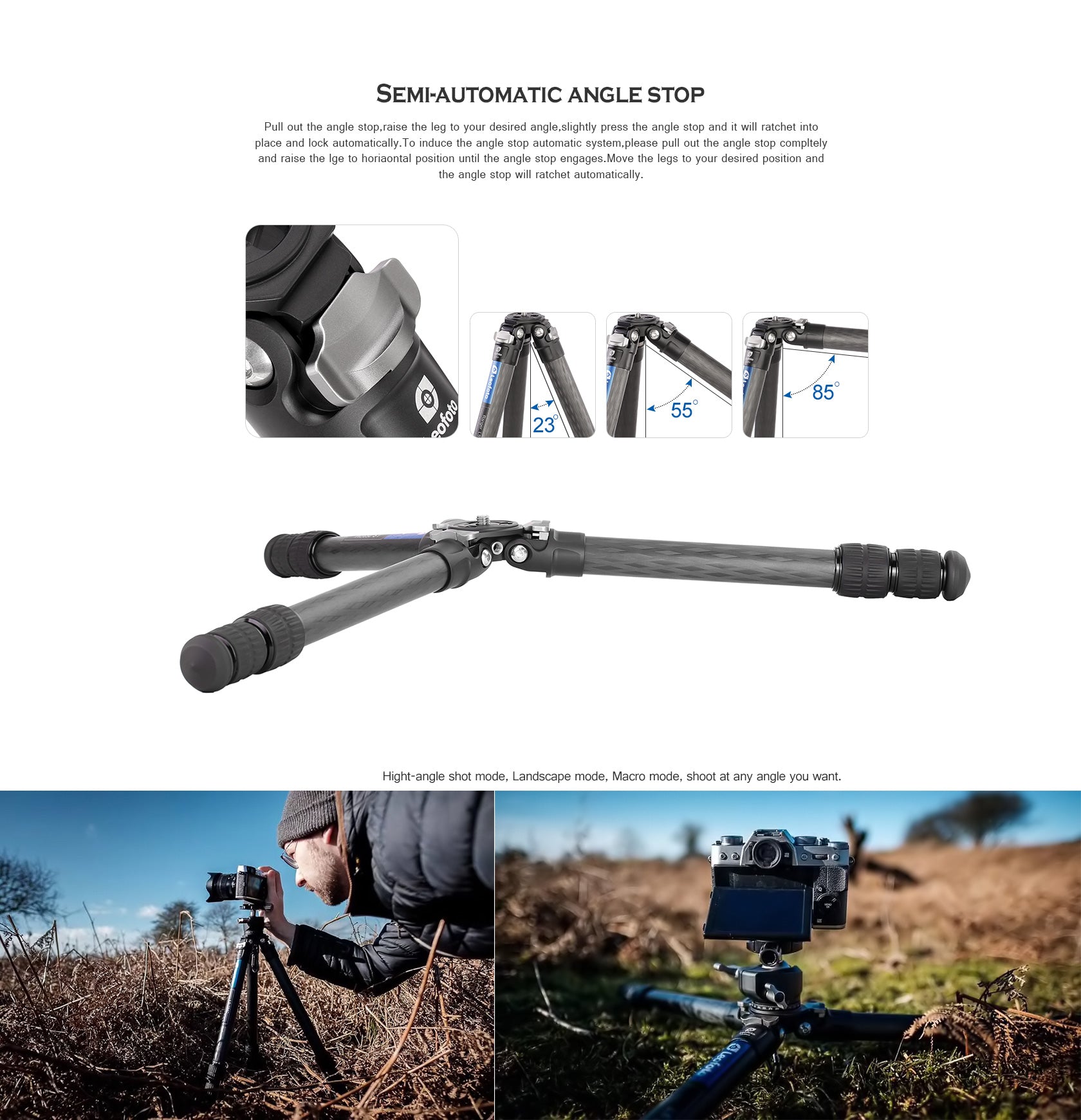 “Open Box" Leofoto LS-253CM + LH-30 Ranger Series Tripod with Ball Head Set