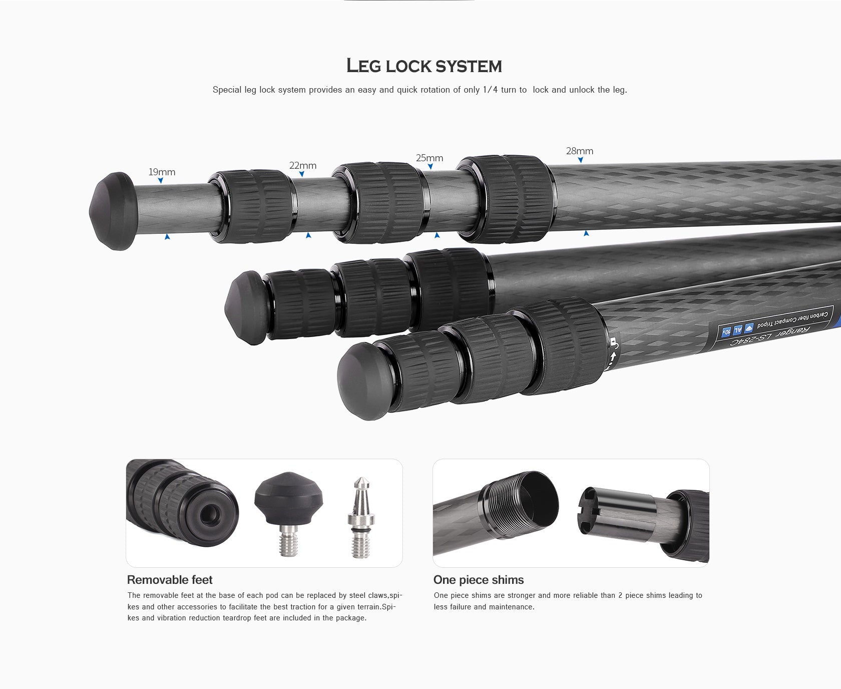 Leofoto LS-284C Ranger Series Tripod Set