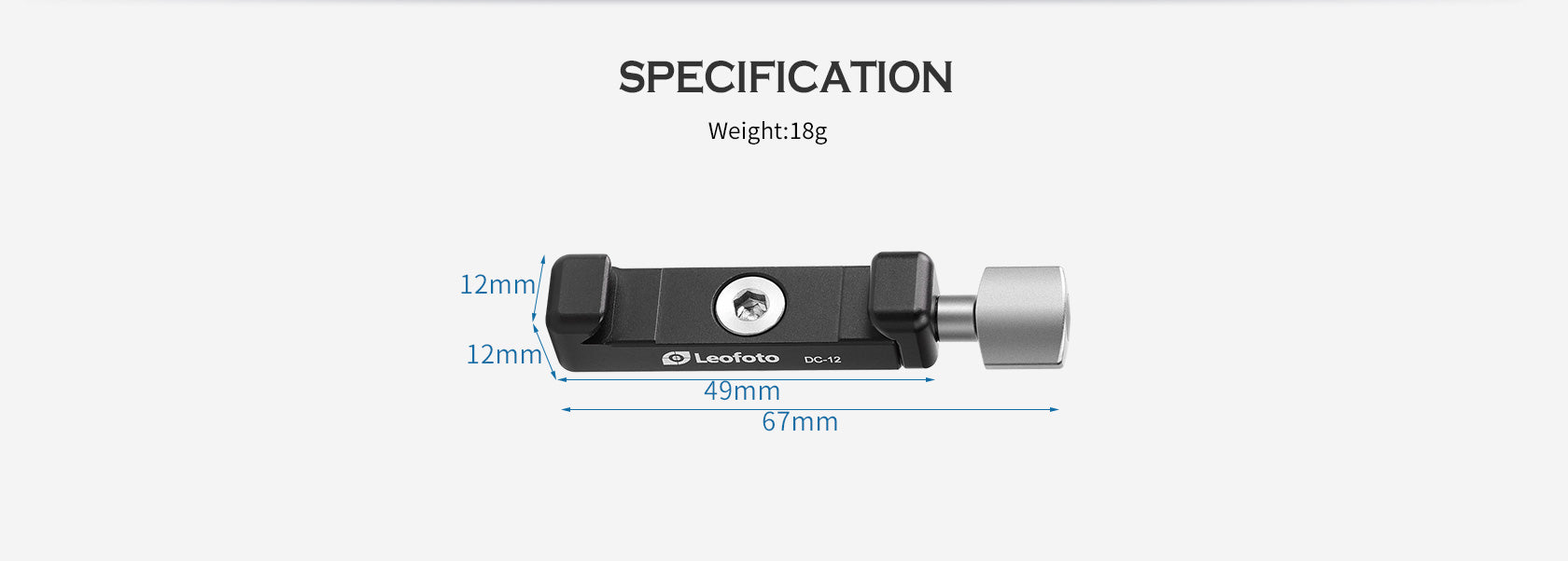 Leofoto Multipurpose Clamp Kit DC-12 + MBC-18 + PC-90II Mini Ballhead