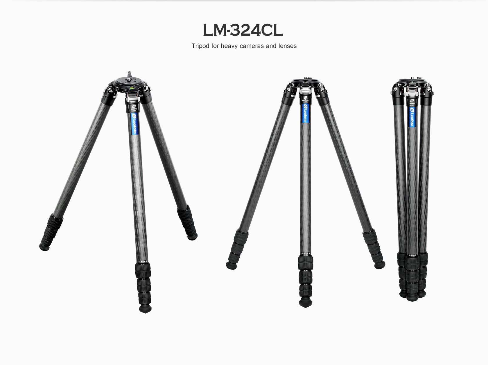 Leofoto LM-324CL(Long) Tripod with 75mm Video Bowl+Platform and Bag