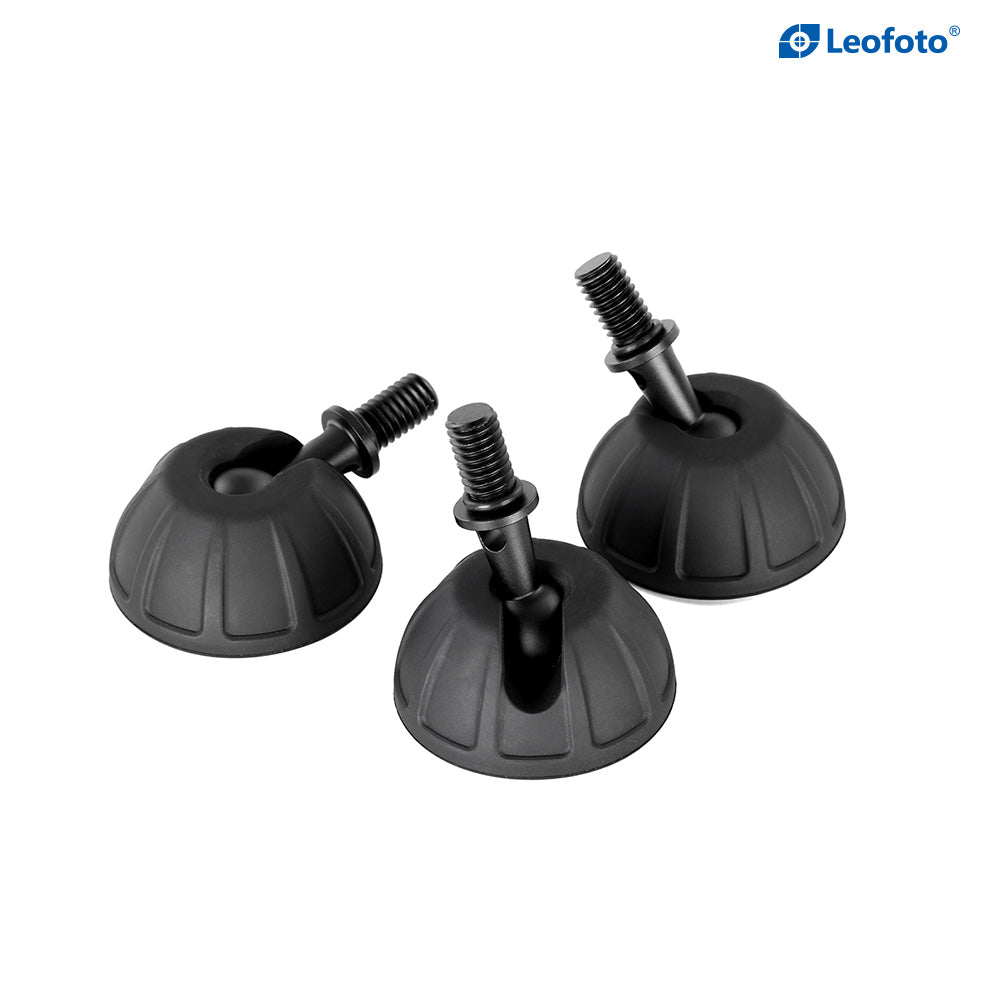 Leofoto SC-50/SC-80 Set of 3 Universal Rubber Tripod Feet 3/8" Grippy