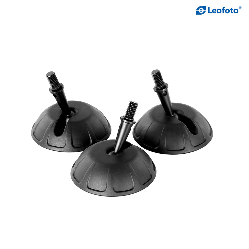 Leofoto SC-50/SC-80 Set of 3 Universal Rubber Tripod Feet 3/8" Grippy