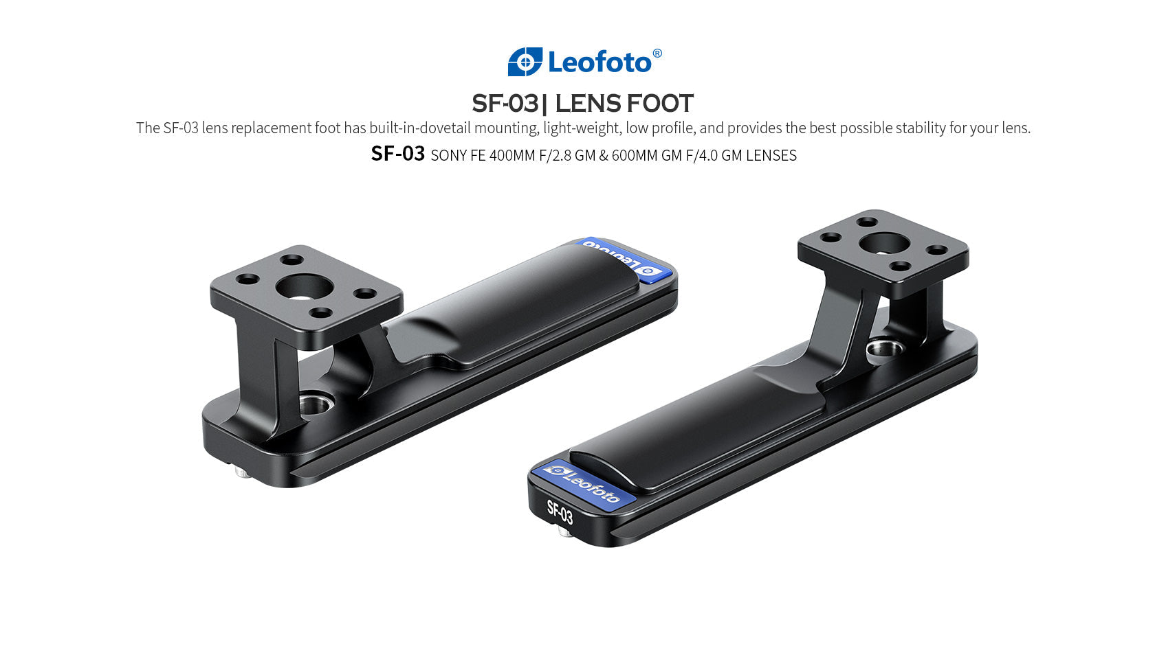 "Open Box" Leofoto SF-03 Replacemet Lens Foot for SONY FE 400 F/2.8,600/4.0