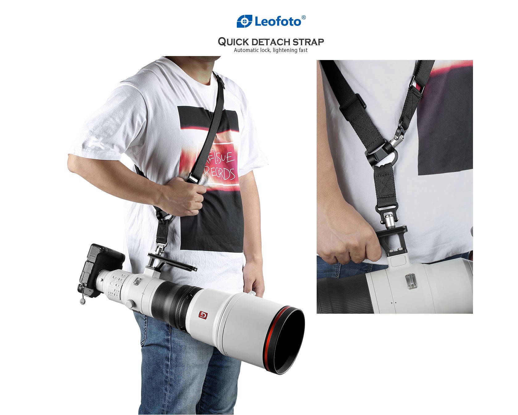 Leofoto SP-01+DC-22Q QD Strap & Clamp Kit