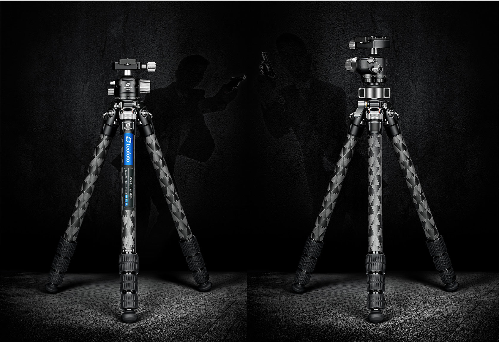 “Open Box" Leofoto LQ-284C Premium Carbon Fiber Tripod + LH-30 Ballhead with Quick Swap Center Column+Apex Platform and Tripod Bag