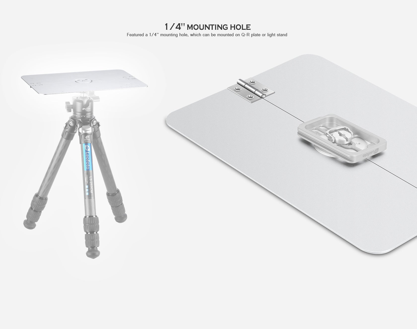 "Open Box" Leofoto LCH-1 Folding Portable Mini Tray/ Table, 1/4" Mounting