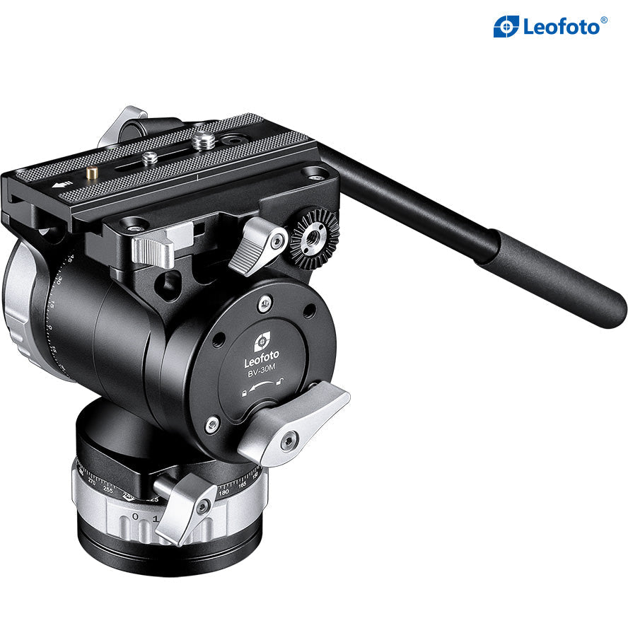 "Open Box"Leofoto BV-30M Pro Video Fluid Head - Manfrotto Standard Clamp