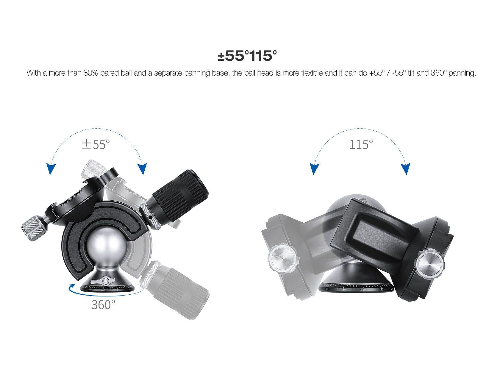 Leofoto LM-403C X Version Tripod with 100mm Bowl+Platform | With Full Dynamic Ball Head /w Handlebar Control Set