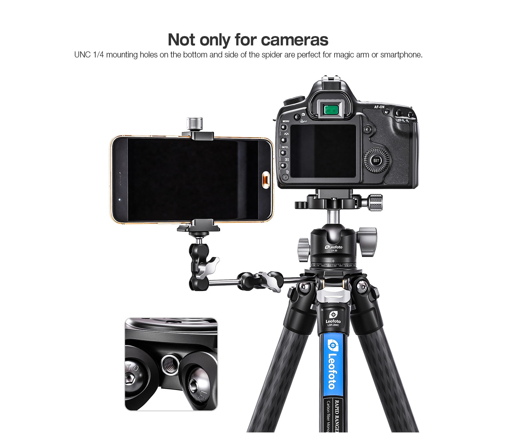 Leofoto LSR-284C+LH-30 Ranger Series Tripod with Ballhead | Flip Leg L