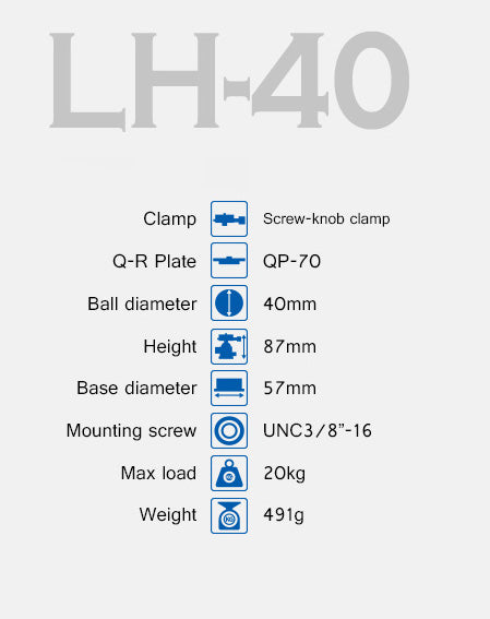 Leofoto LG-324C+LH-40(Black) Premium Carbon Fiber Tripod Set with Quick Swap Center Column and Apex Platform | Anti-Corrosion Titanium Spikes
