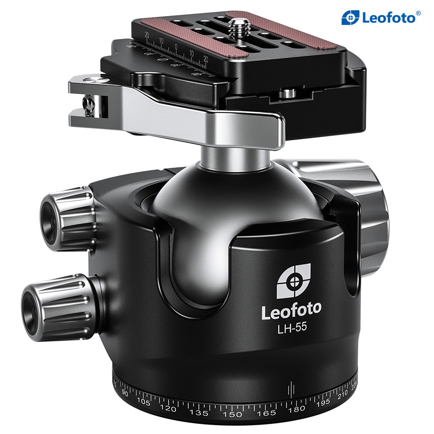 Leofoto LH-55LR Ball Head with LR-70 Lever Release Clamp | Arca Compatible
