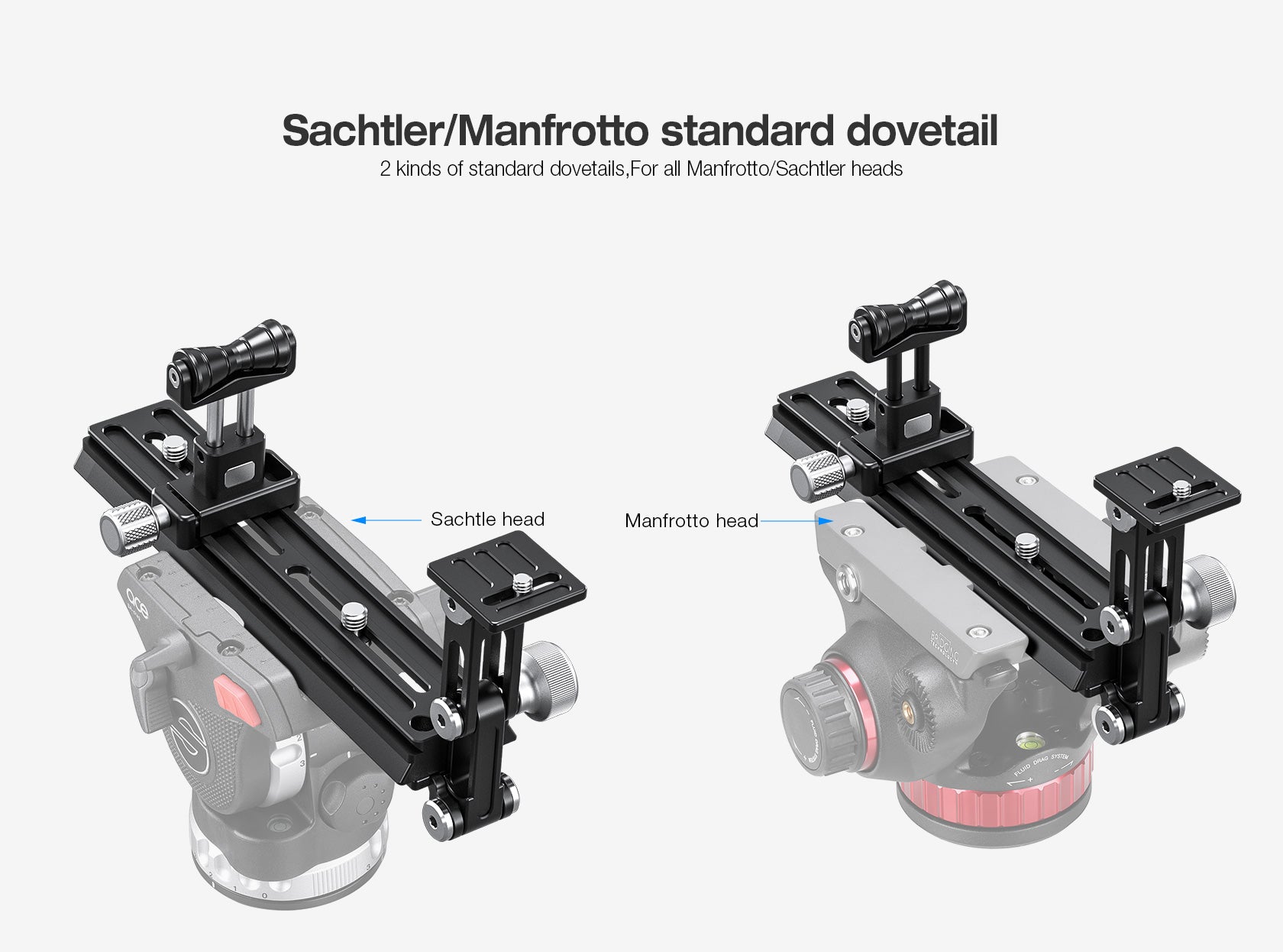 "Open Box" Leofoto VR-220Kit Updated 220mm Dual Pivot Long Lens Support for Manfrotto/ Sachtler Tripod Head
