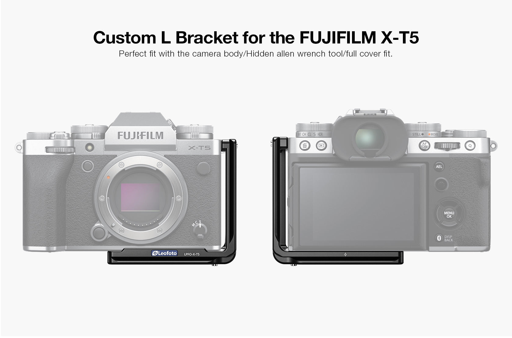 Leofoto LPFO-X-T5 L Plate for Fujifilm X-T5 | Arca Compatible