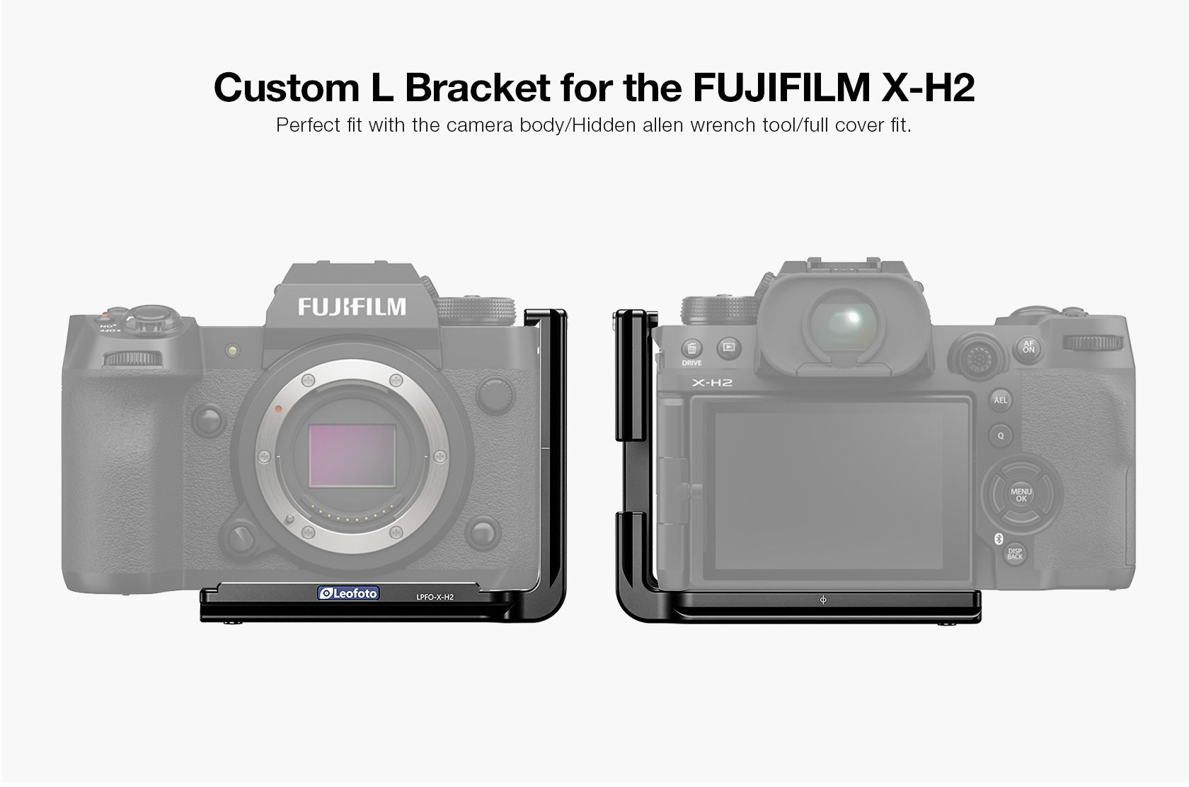 Leofoto LPFO-X-H2 L Plate for Fujifilm X-H2 Arca Compatible