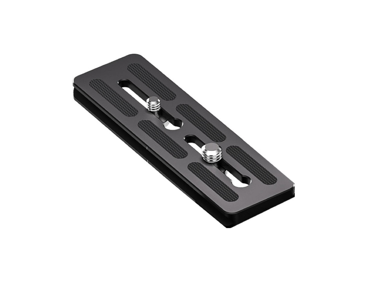 Leofoto PU Universal Quick Release Plate with both 1/4" screw and 3/8" screw; ARCA Compatible