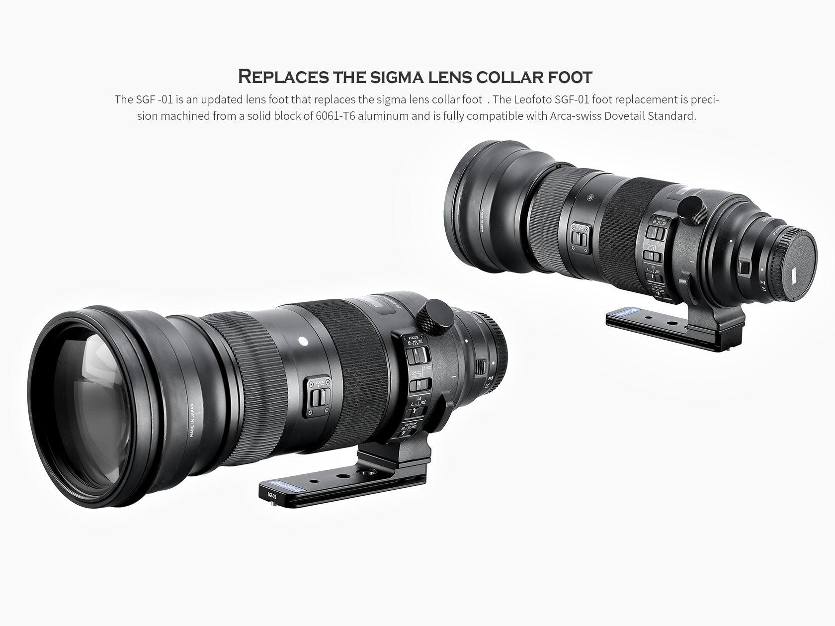 Leofoto SGF-01 Replacement Lens Foot for Sigma 150-600mm F5-6.3 S / 60