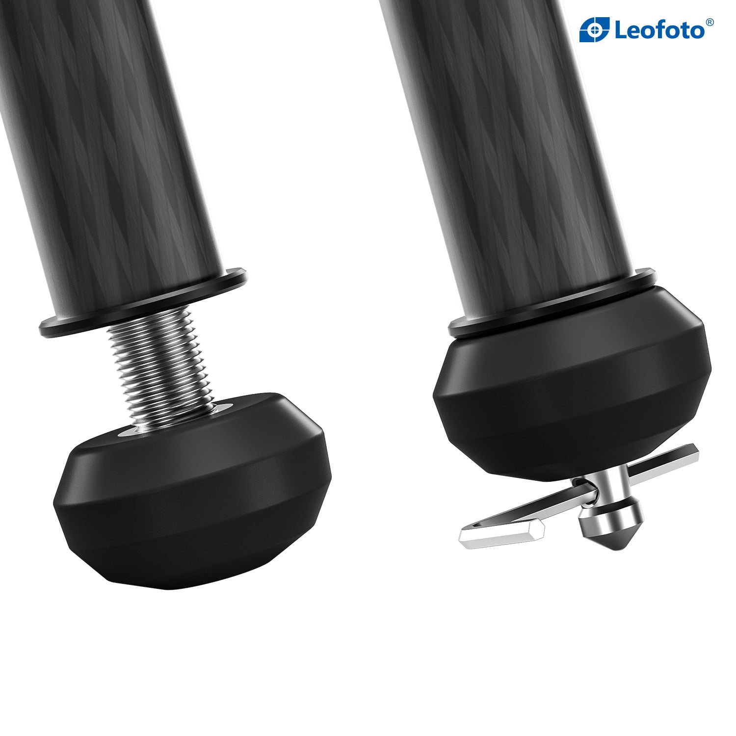 Leofoto TFV | Set of 3 2-in-1 Spike/Rubber Feet, 3/8" Thread