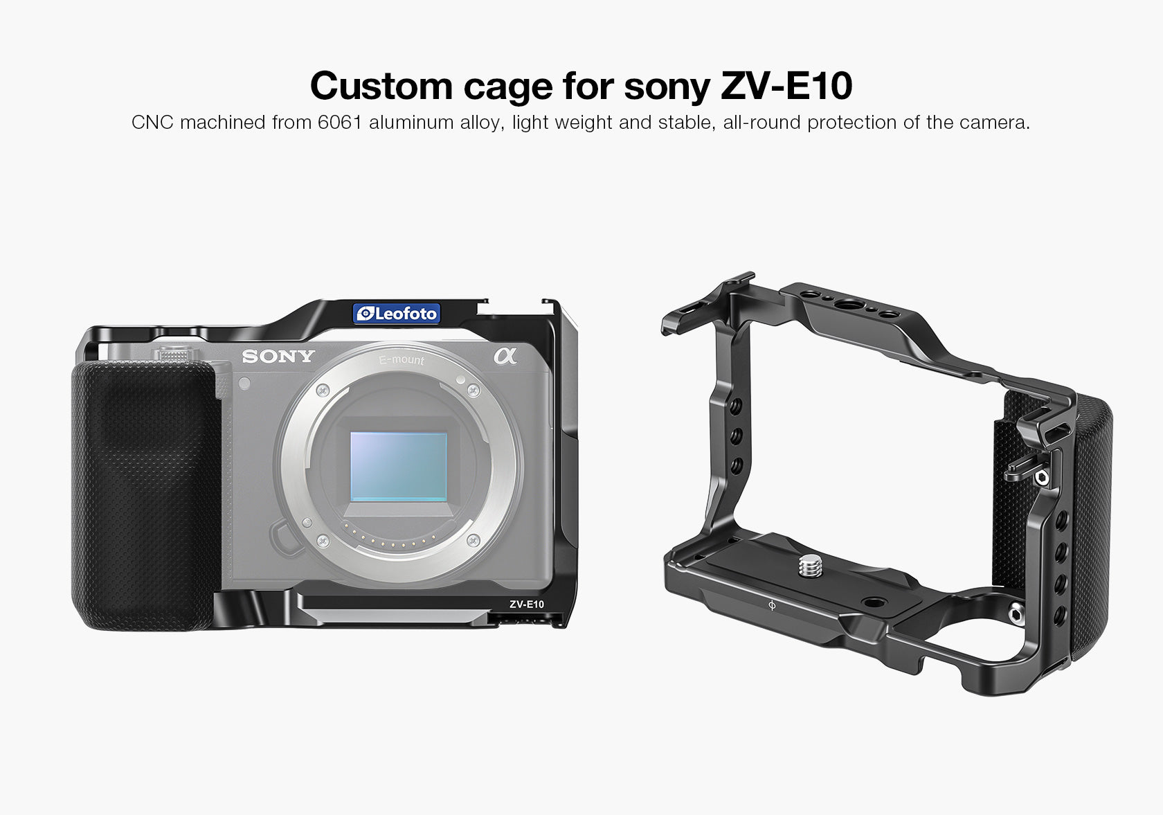 Leofoto ZV-E10 Custom Cage for Sony ZV-E10 Camera