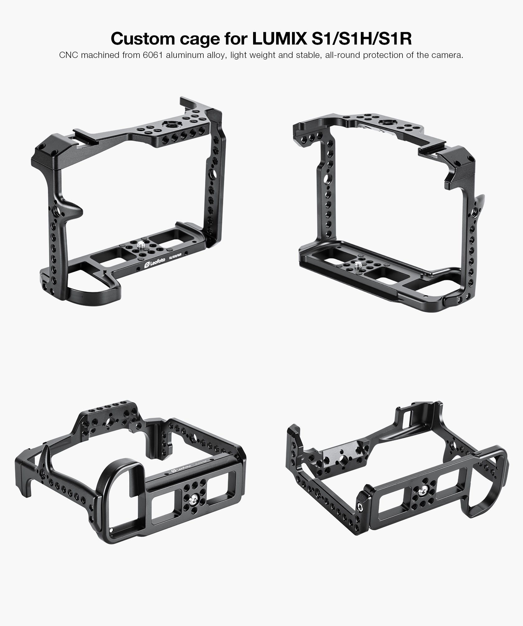 Leofoto S1/S1H/S1R Camera Cage for Panasonic Lumix S1/S1H/S1R