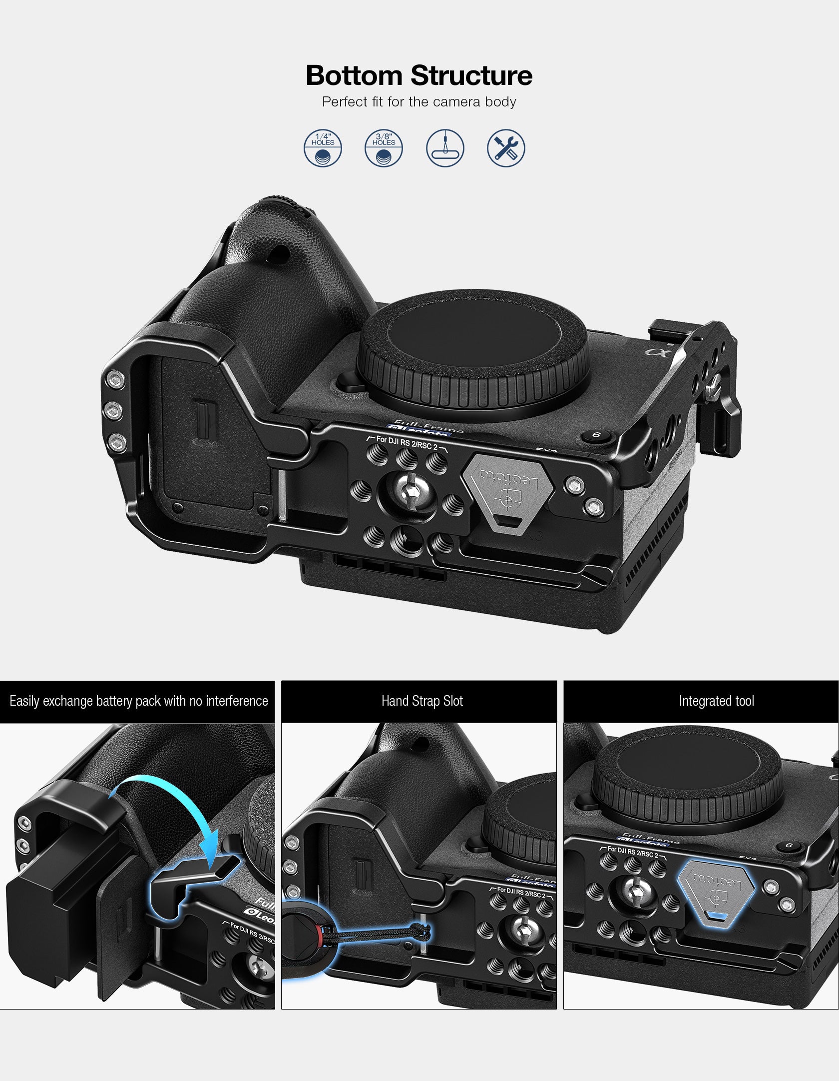 Leofoto FX3 Camera Cage for Sony FX3/FX30