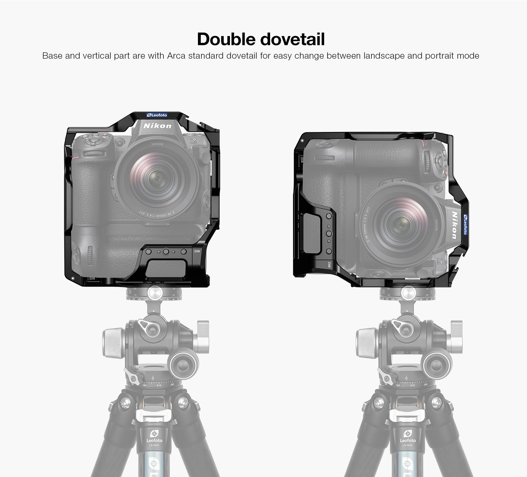 Leofoto Z8B Camera Cage for Nikon Z8 MB-N12 Battery Grip