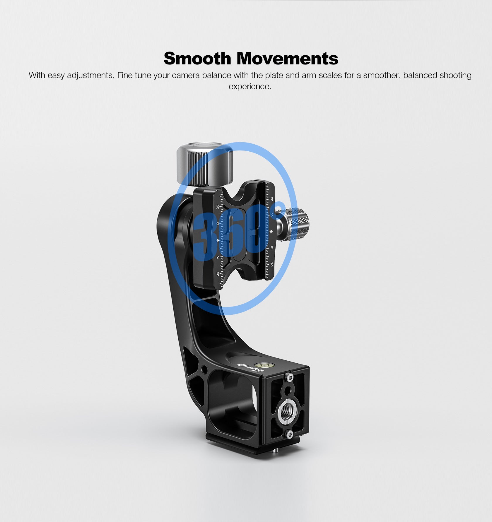 Leofoto MPG-02 (Knob Clamp) / MPG-02L (Lever-Release Clamp) Gimbal Att