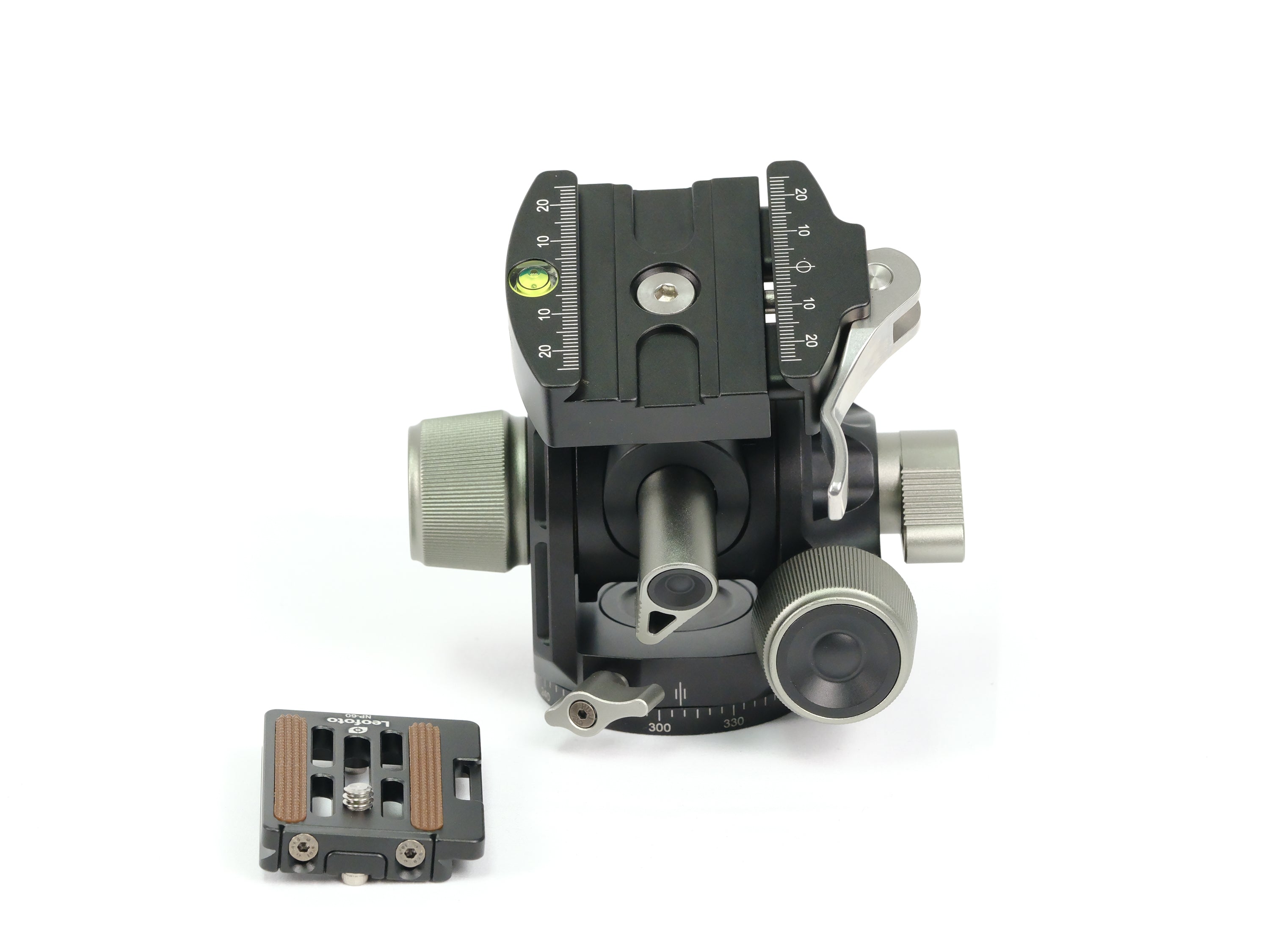 Leofoto G4-LR Four Way Geared Head with Lever Release Clamp | Arca Compatible