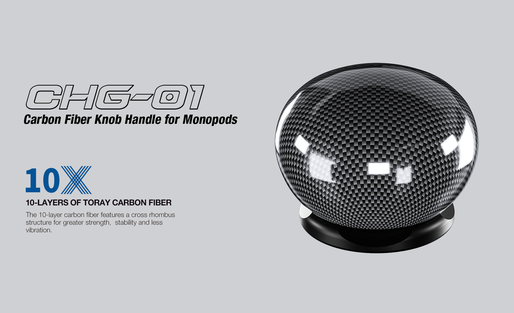 Leofoto CHG-01 Carbon Fiber Knob Handle for Monopods