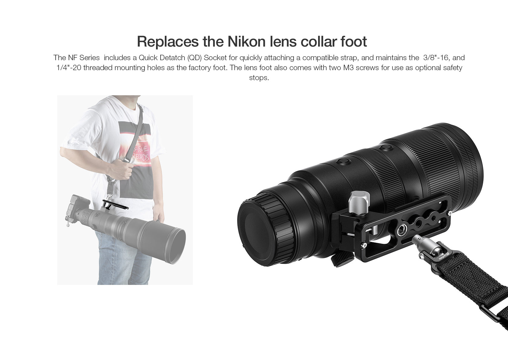 Leofoto NF-05N/NF-05L Series Replacement Foot for NIKON Z 70-200 F/2.8 & Z  100-400mm & Z 400mm F/4.5 & Z 600mm F/6.3 Lens