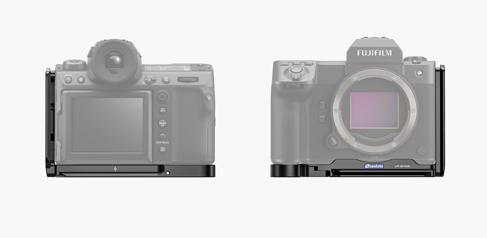 Leofoto LPF-GFX100II L Plate for Fujifilm GFX100 II | Arca Compatible