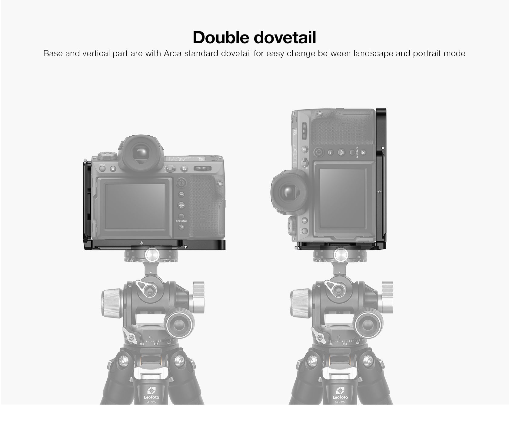 Leofoto LPF-GFX100II L Plate for Fujifilm GFX100 II | Arca Compatible