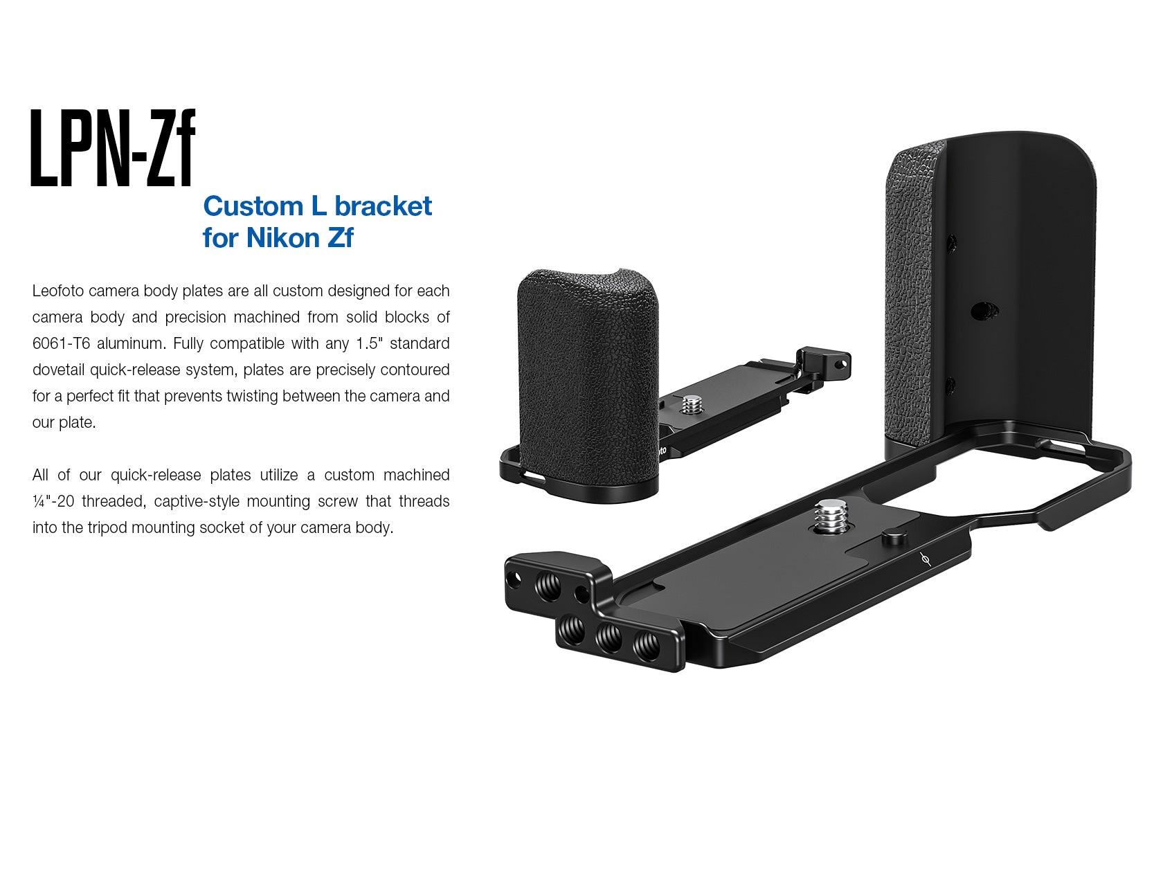 Leofoto LPN-Zf L Plate for Nikon Zf | Arca Compatible