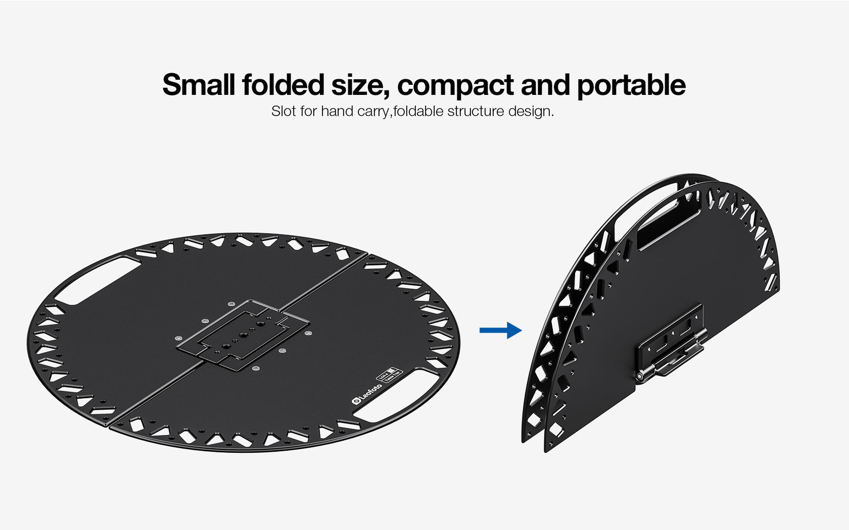 Leofoto LCH-4 Multi-Functional Folding Tray | Arca, 1/4", 3/8" Compatible