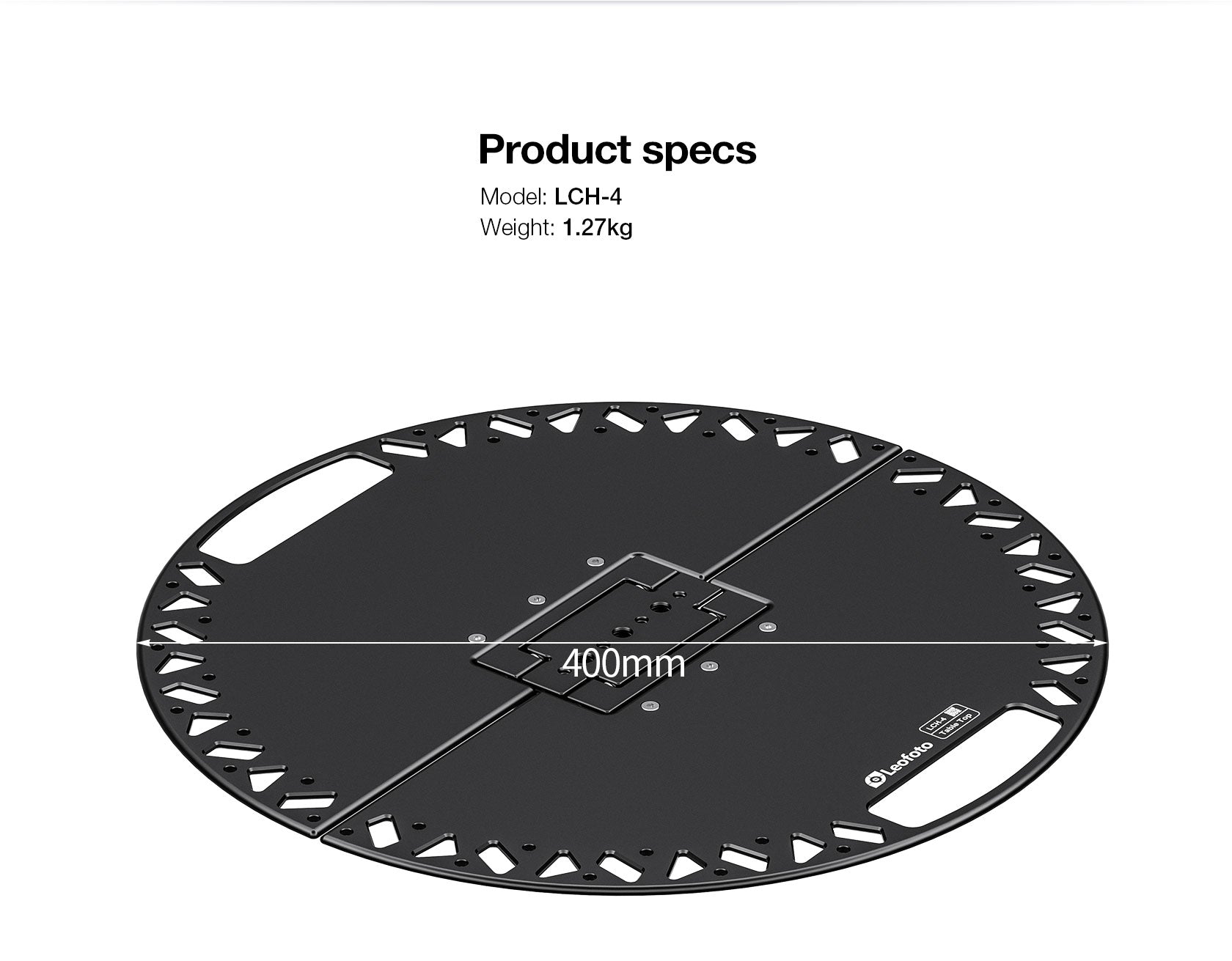 Leofoto LCH-4 Multi-Functional Folding Tray | Arca, 1/4", 3/8" Compatible