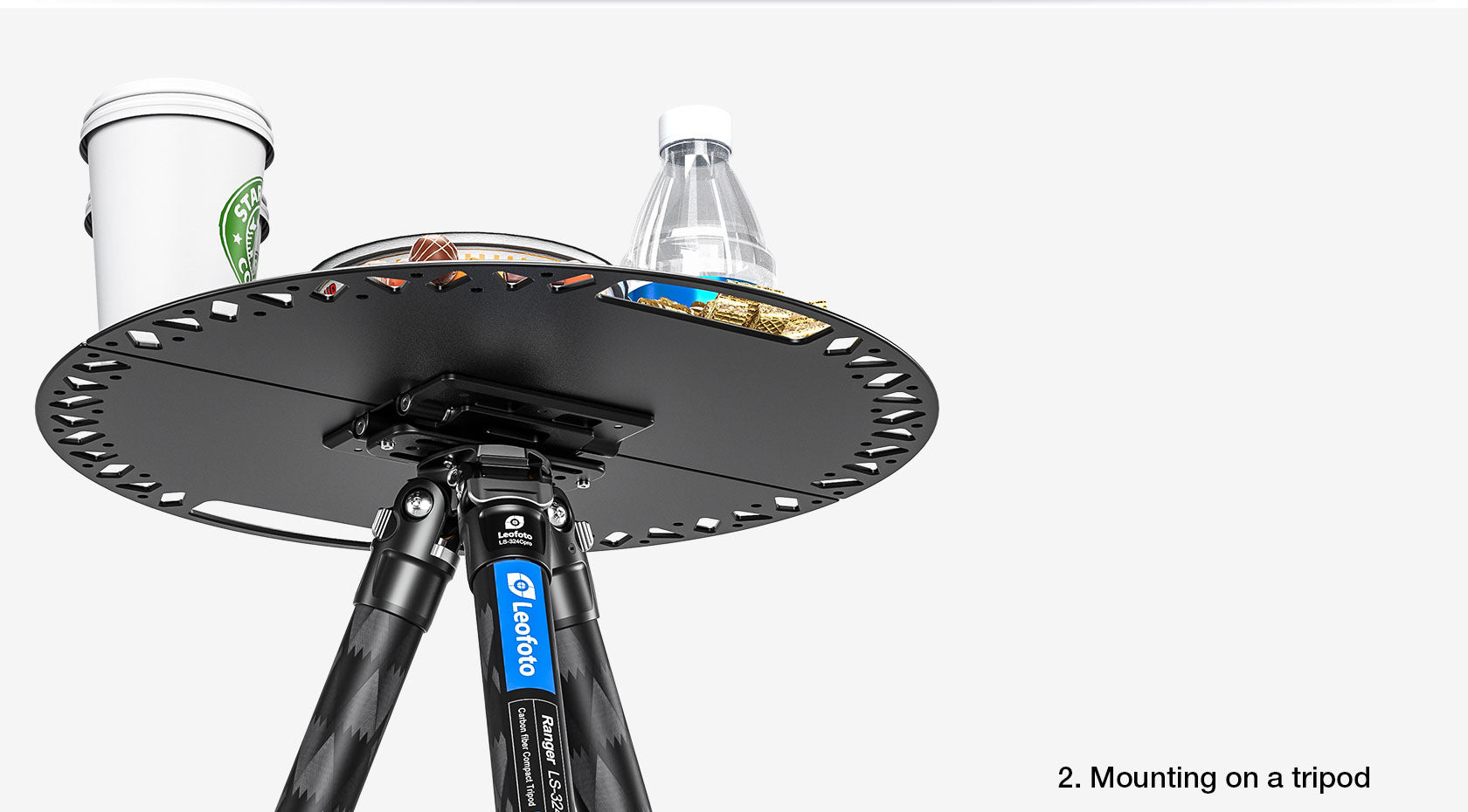 バット t.Leo Leofoto LX-224CT Reversible Travel Tripod