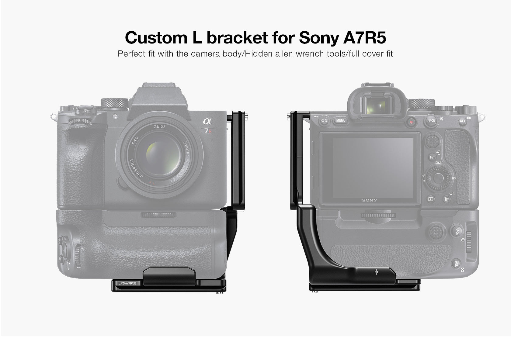 Leofoto LPS-A7R5B L Plate for Sony A7R5 with Battery Grip | Arca Compatible