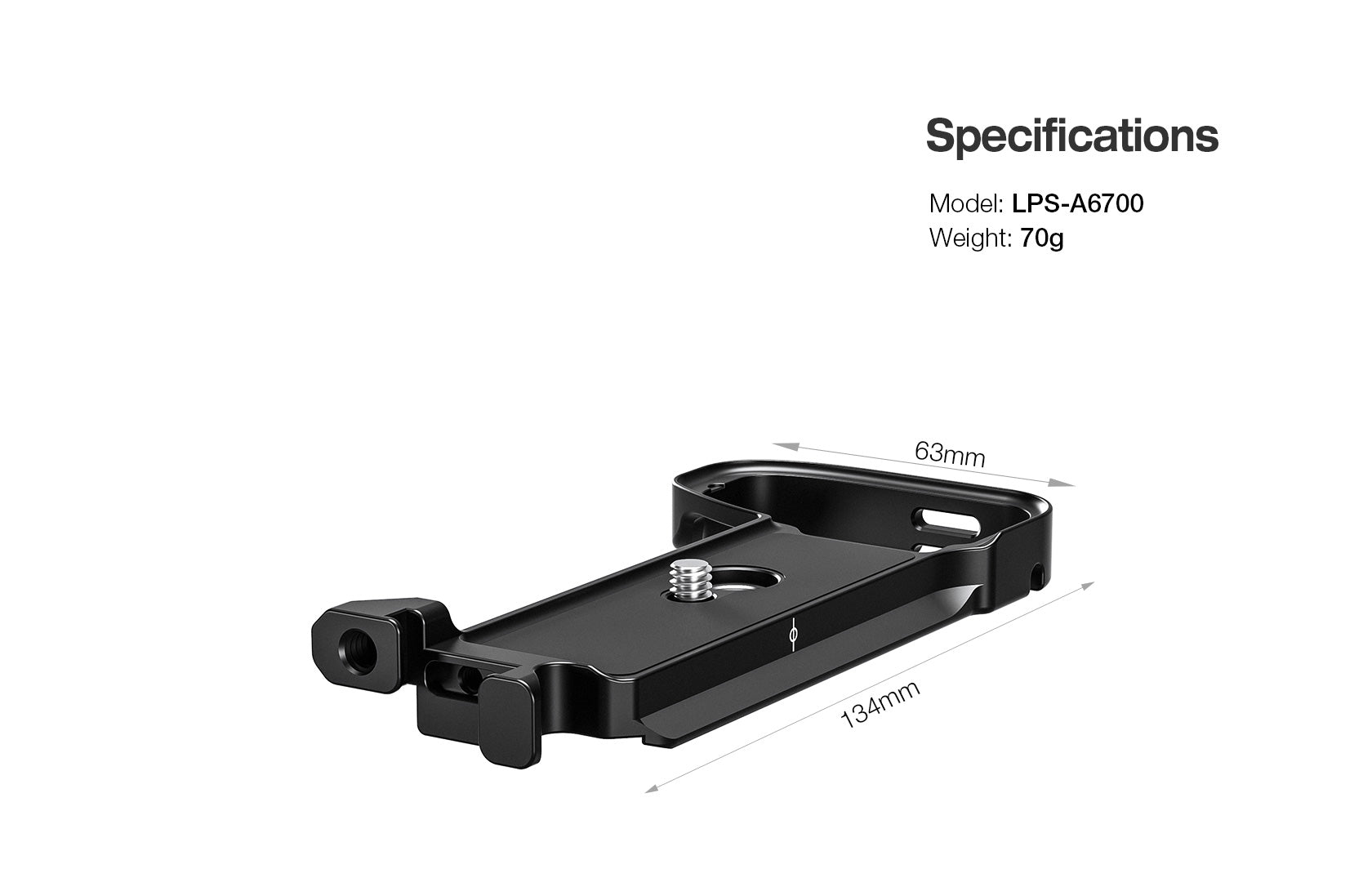 Leofoto LPS-A6700 L Plate for Sony Alpha 6700 | Arca Compatible