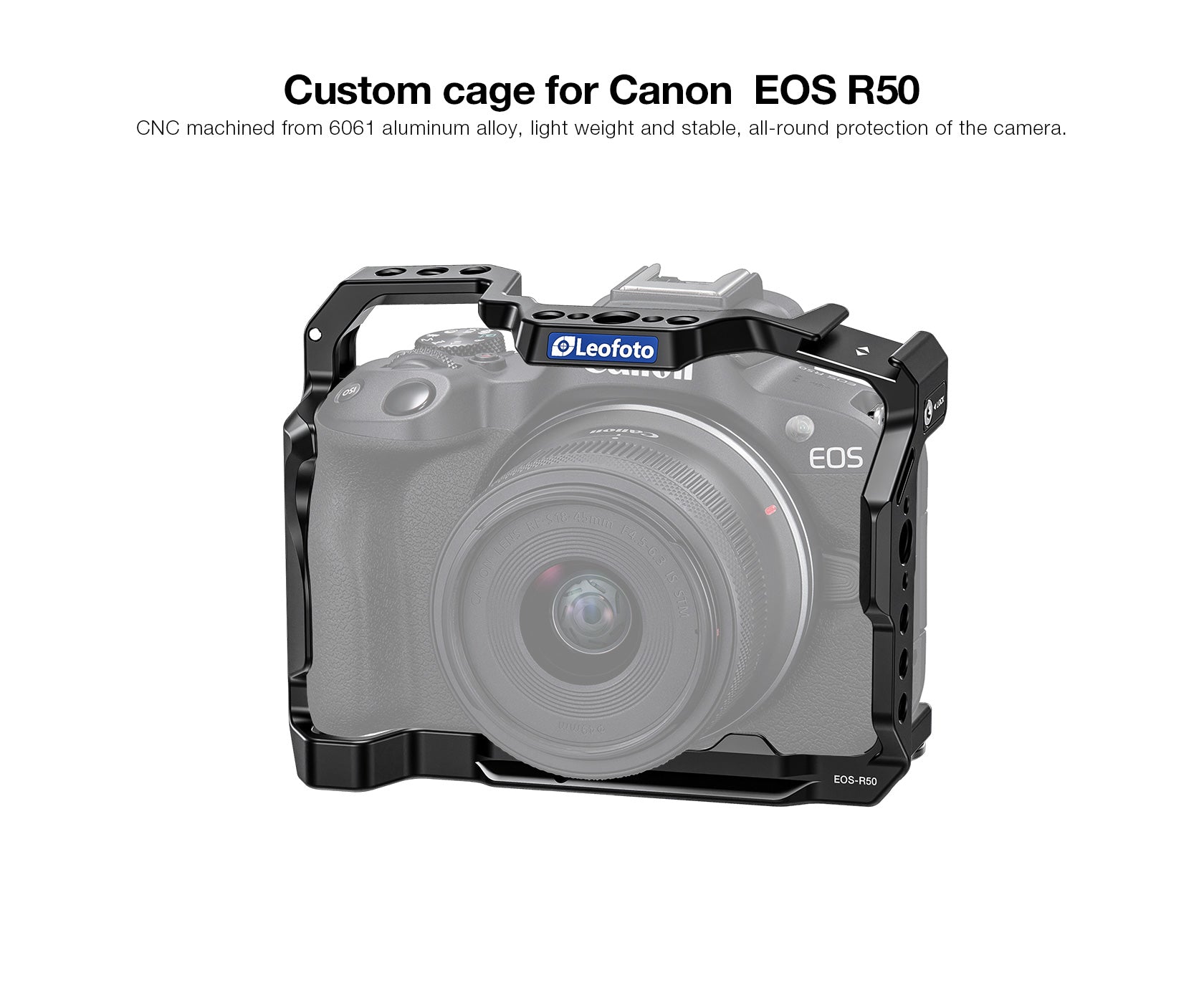 Leofoto EOS-R50 Custom Cage for Canon EOS-R50 Camera