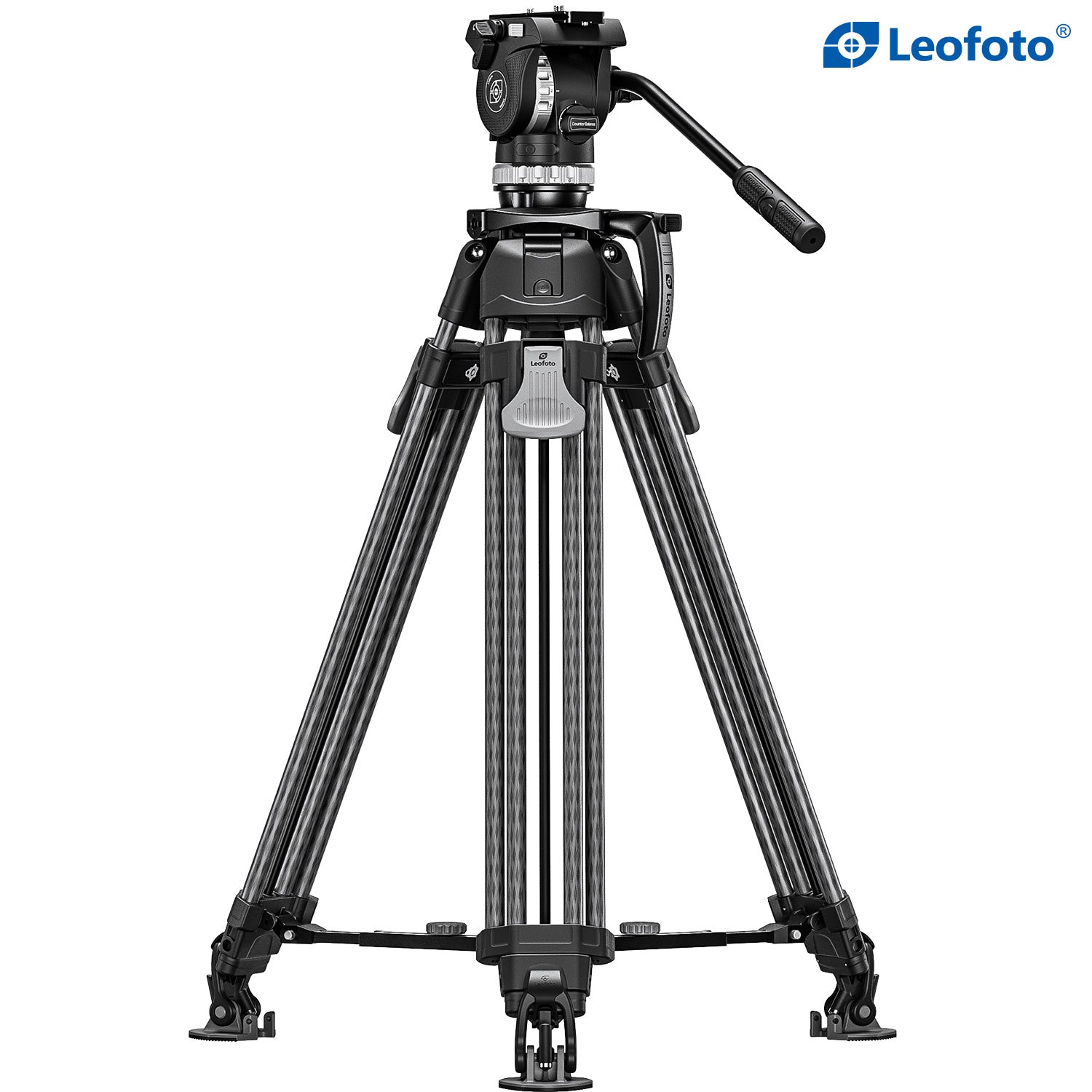 Leofoto LVF-163C+FH-10 Video Tripod and Fluid Head Set