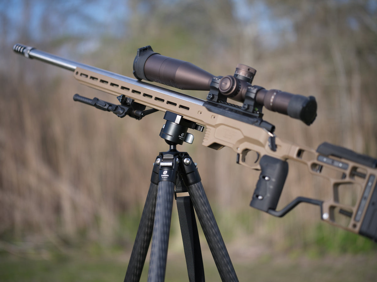 Trépied Leofoto SA-363CX + Rotule MA-40X - Carbone, Compatible Arca/Picatinny, Levier Rapide