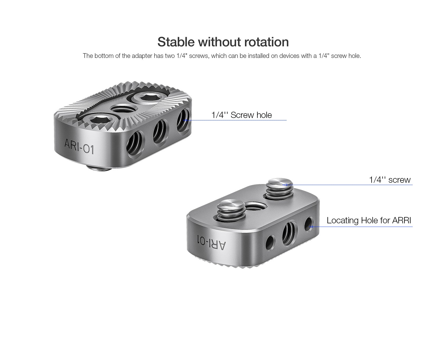 Leofoto ARI-01 1/4″ to ARRI Accessory Mount Adaptor