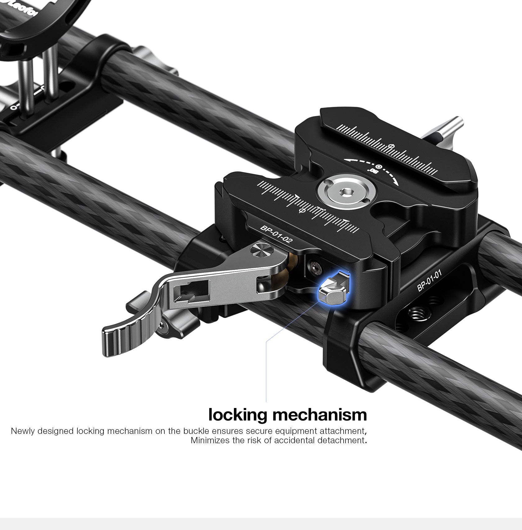 Leofoto BP-01KIT Camera Rod Rail Base Plate